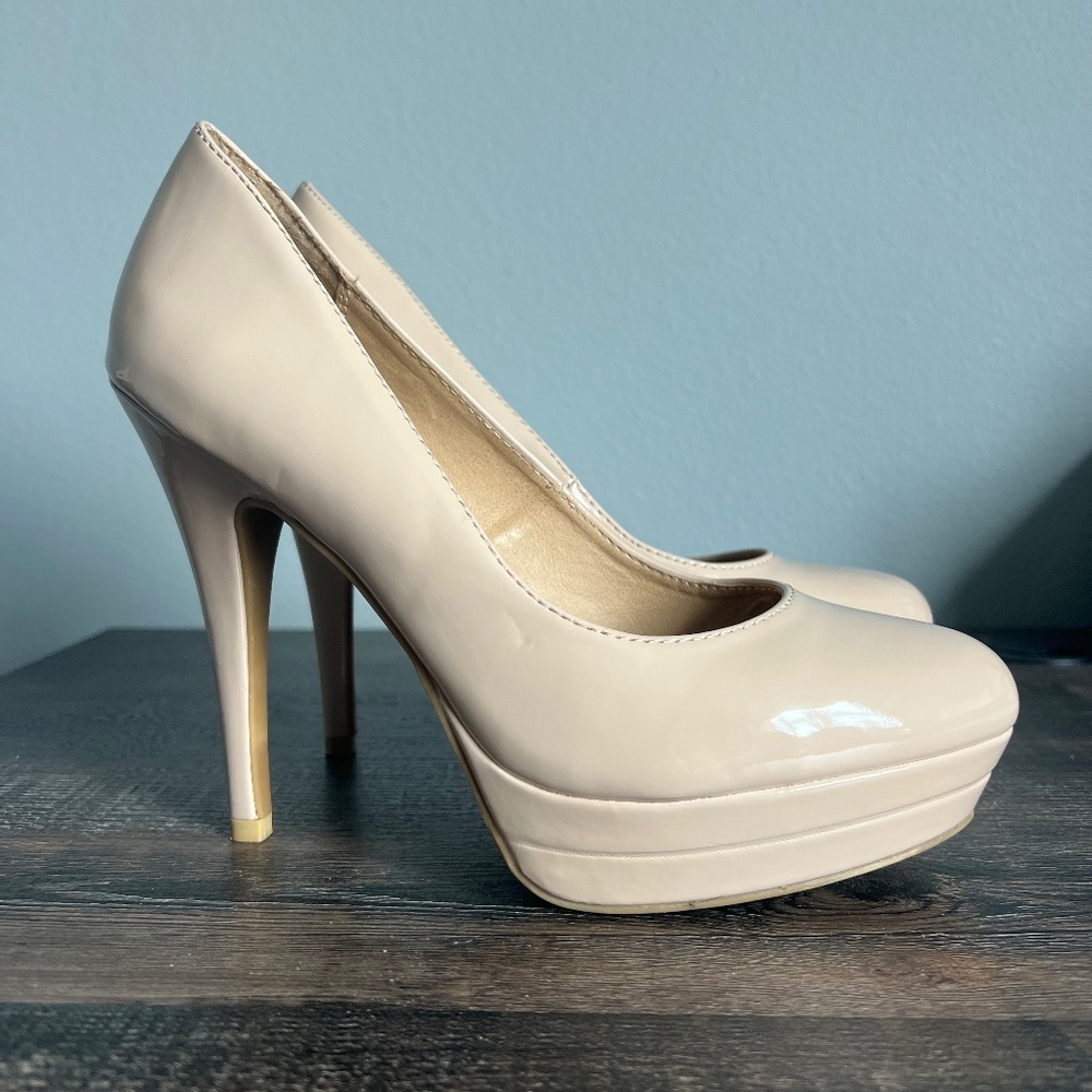 LC Lauren Conrad Johanna Nude Heels